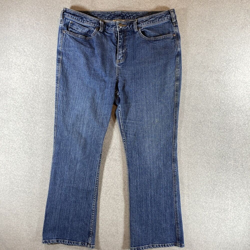 Duluth Trading Women's DuluthFlex Daily Denim Bootcut Jeans 16 X 31 Medium Wash